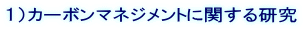 1)カーボンマネジメントに関する研究